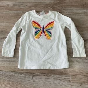 Toddler girls butterfly shirt
